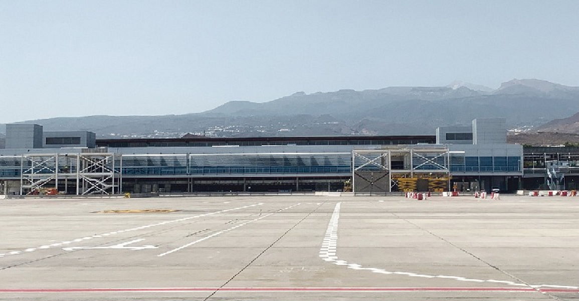 The construction of the new terminal at Tenerife Sur airport enters its final phase