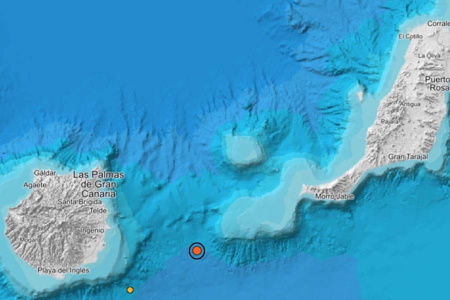 Magnitude 4 earthquake reported between Fuerteventura and Gran Canaria