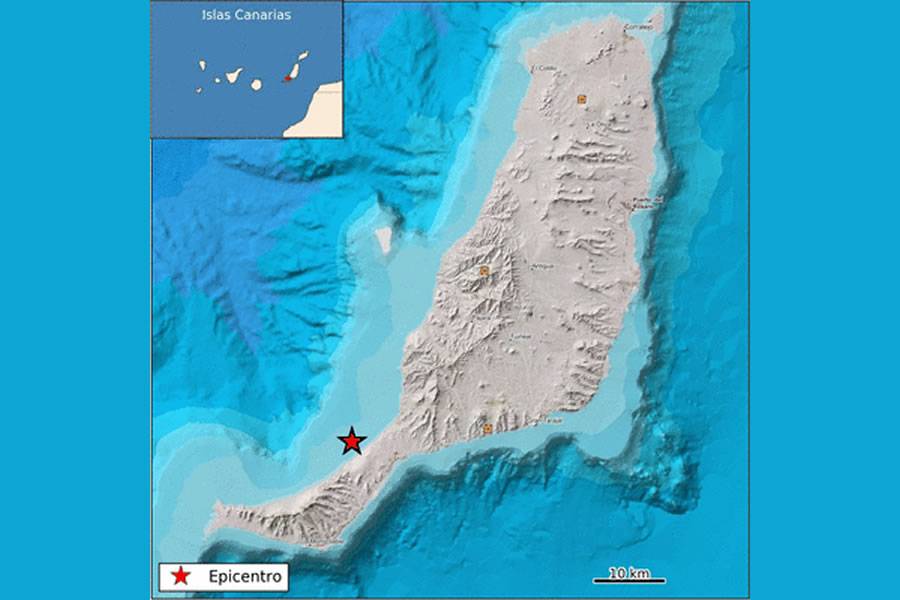 An earthquake of 3.3 magnitude is felt in Fuerteventura