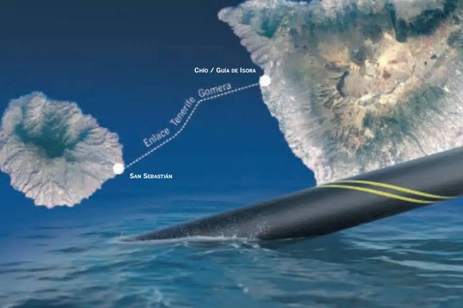 New 103 million euro cable will supply Tenerife with electricity from La Gomera
