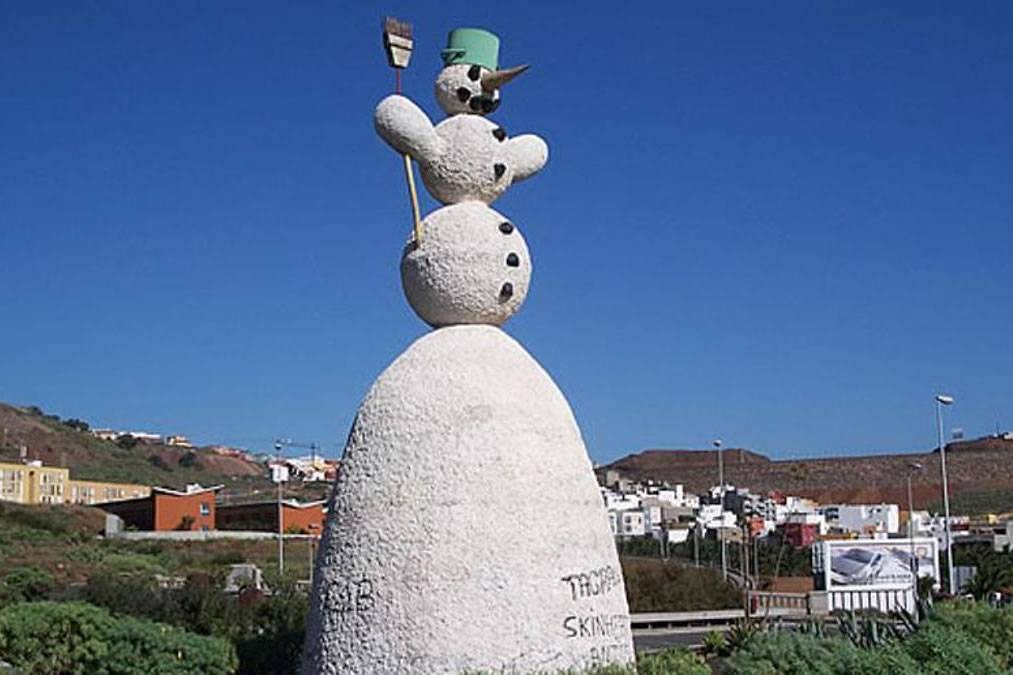 The Tenerife snowman is named as the ‘ugliest’ statue in Spain!