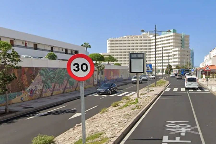 A cyclist is killed in an accident in San Eugenio in Costa Adeje