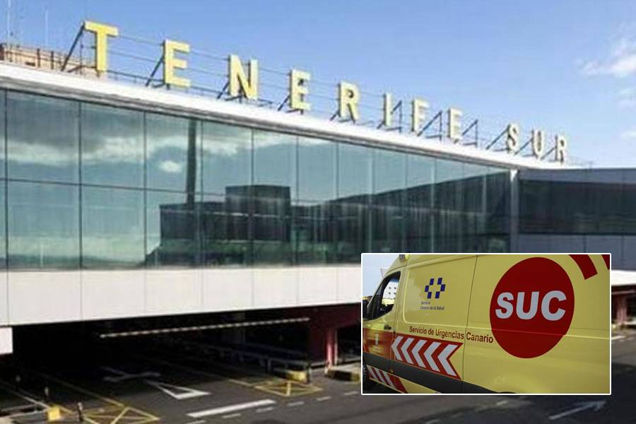 Female tourist suffers a heart attack in the toilets at Tenerife South airport