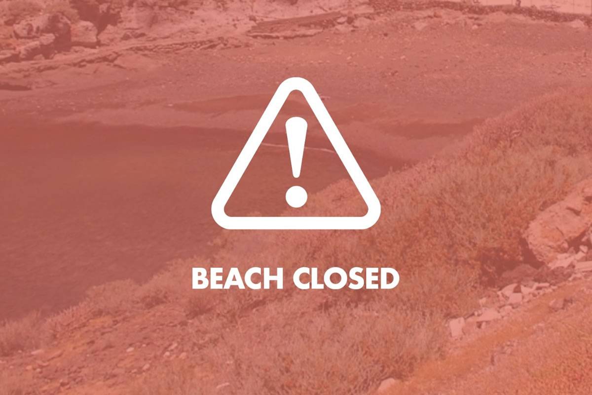 Beach in Costa Adeje closed due to high E.coli levels in the water