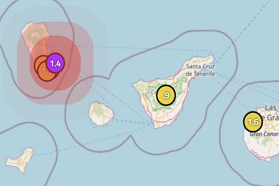 3 earthquakes are registered in 10 minutes in La Palma this morning