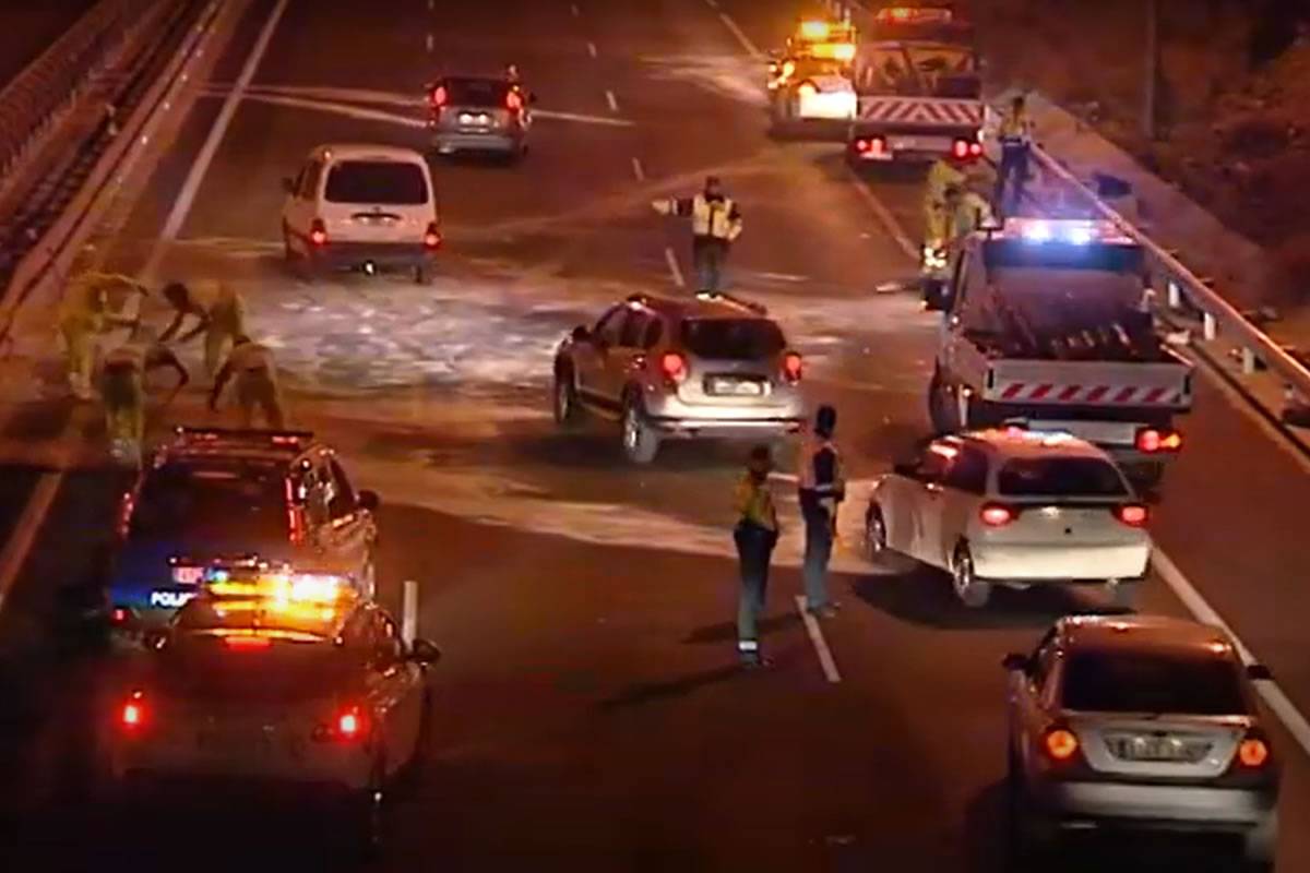 VIDEO: Two killed in a head-on collision in the south of Tenerife