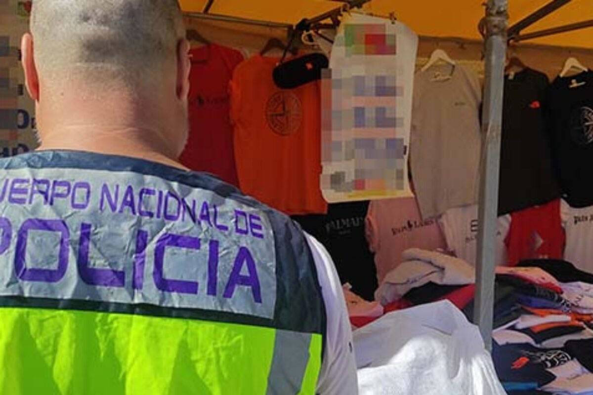 Eight arrested and 1,400 counterfeit items seized at a Los Cristianos market