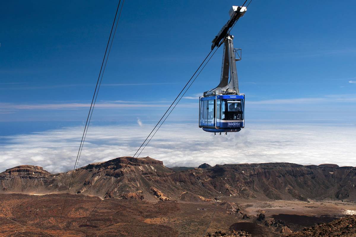 The cable car at Mt Teide is closed due to strong winds