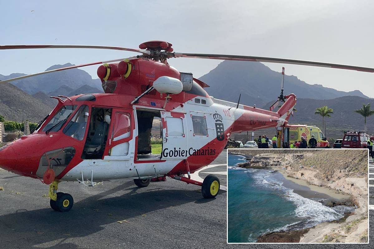 Tragic end for bather on a Costa Adeje beach in the south of Tenerife