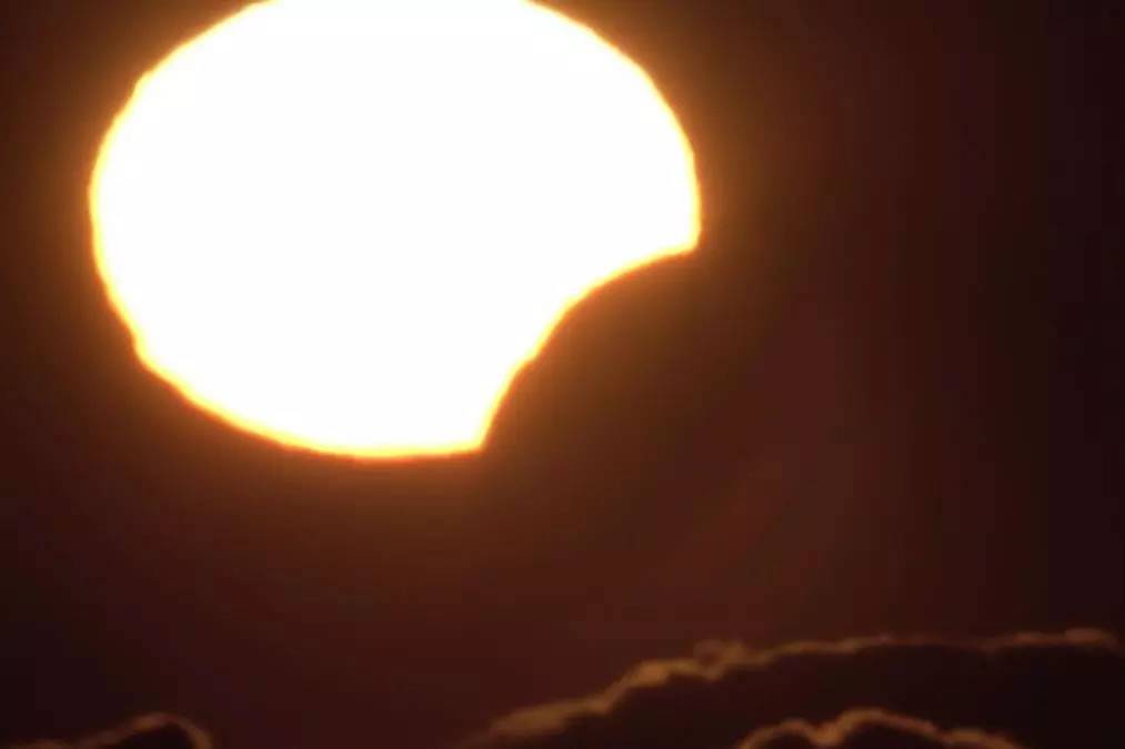 VIDEO: This is how the solar eclipse looked like from the Teide Observatory
