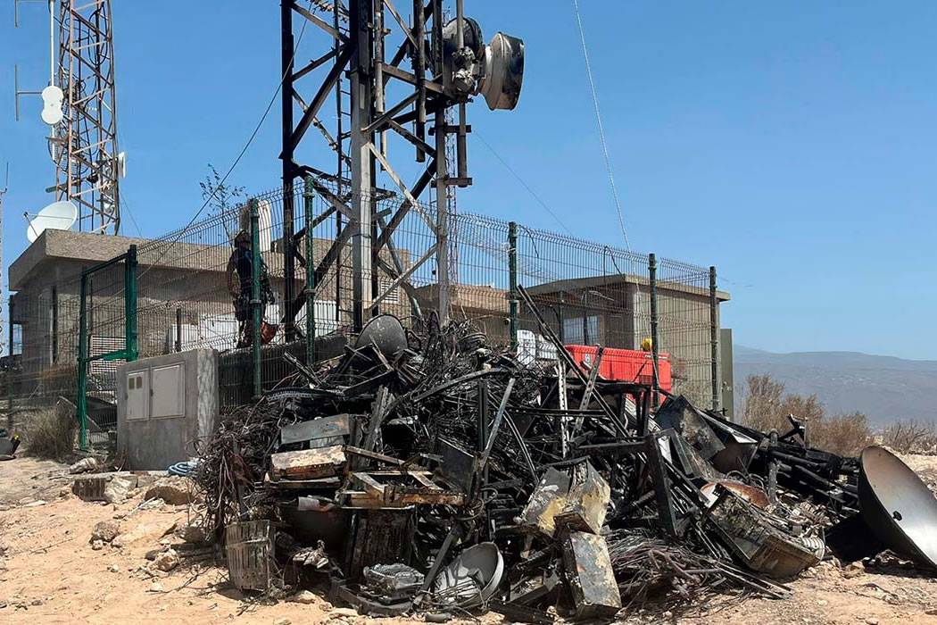The telecoms tower saboteur strikes again in the south of Tenerife