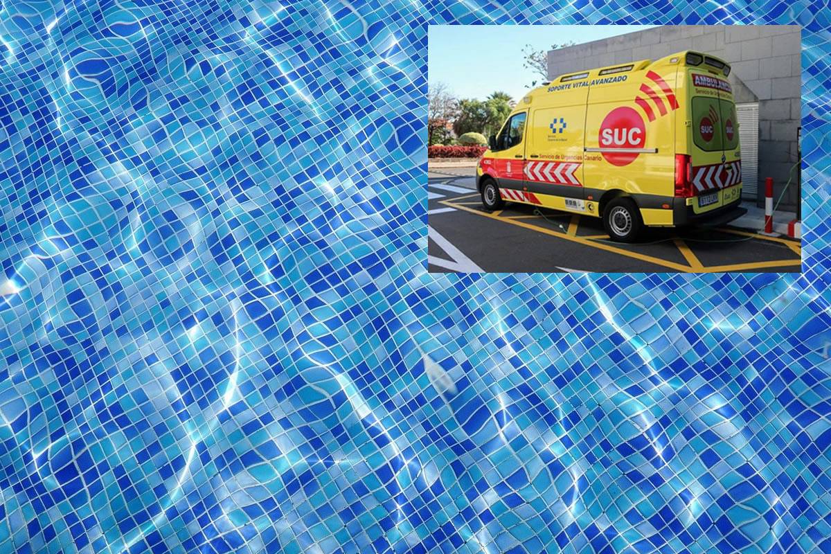 Paramedics revive young girl who drowned in a hotel pool in Playa Las Americas
