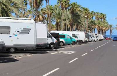 Motorhomes in the south of Tenerife are being used for holiday lets and prostitution