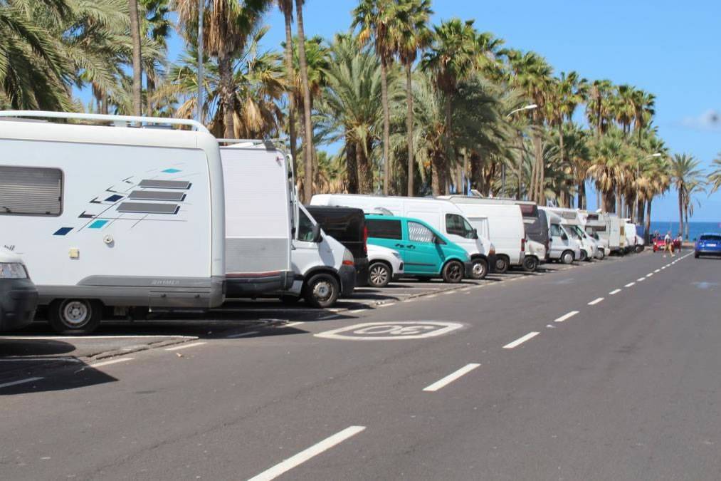 Motorhomes in the south of Tenerife are being used for holiday lets and prostitution