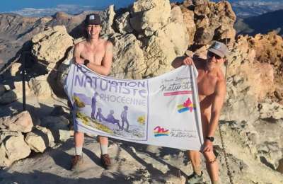 Two tourists climb Mount Teide naked to promote Naturism